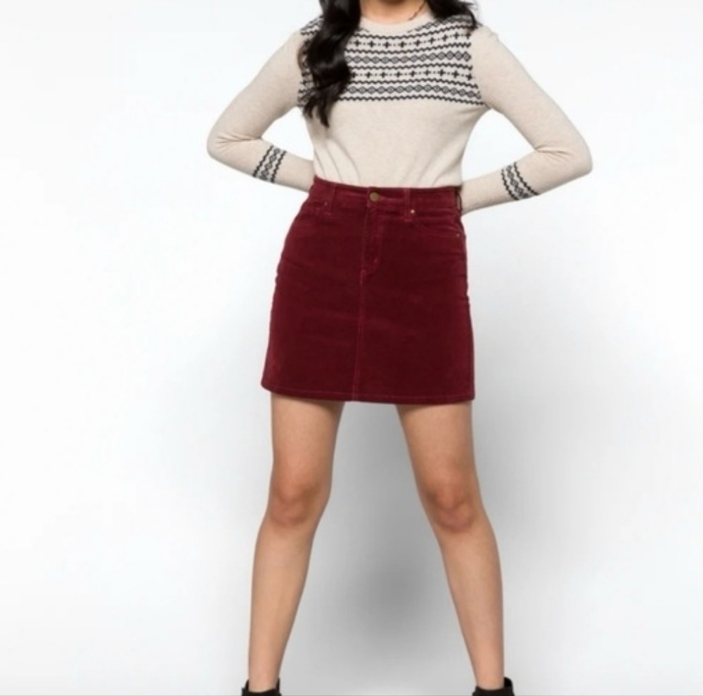Market & Spruce Adalee Corduroy Skirt